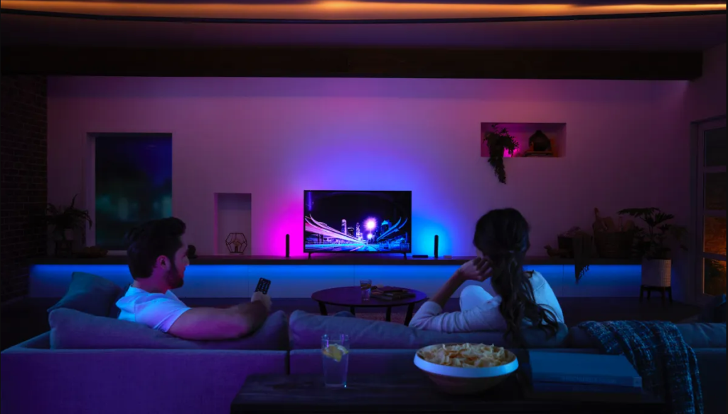 نورپردازی tv برای تماشای فیلم