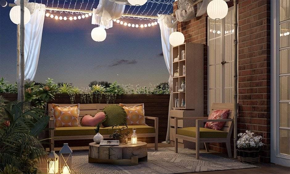نورپردازی بالکن‌های مدرن
