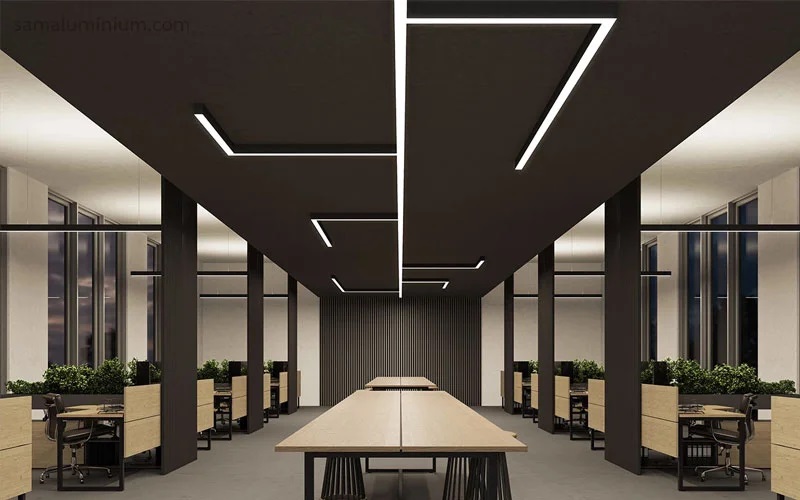 چراغ‌های خطی برای ادارات بزرگ