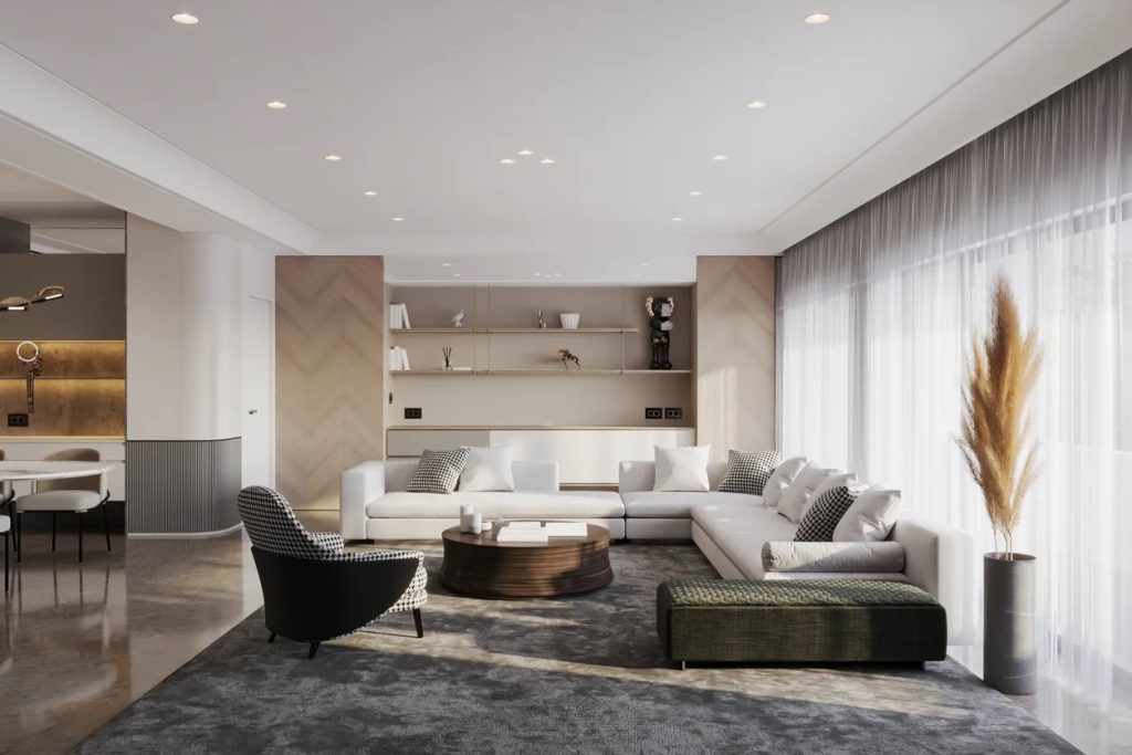 نورپردازی و چیدمان مبلمان