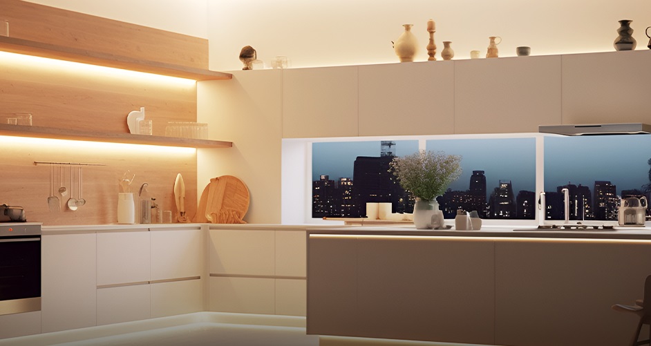 ریسه خطی برای آشپزخانه: شیاردار بهتر است یا روکار؟